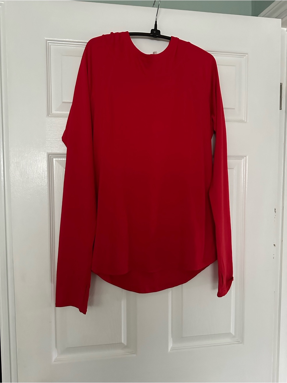 Zella Red Long-Sleeve hooded  Crewneck Top